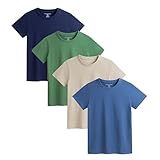The Essentials Wardrobe Boys TEW 4 Pack T- Shirt - Mids - 8/9 Years
