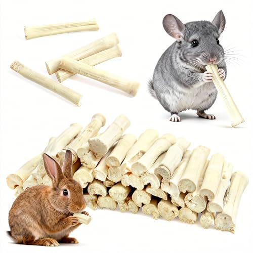 StyEdEk 430g Natural Sweet Bamboo Chew Toys Chew Sticks Bamboo Sticks Teething Toy for Rabbit Bunny Guinea Pig Hamster Chinchilla Bunny Rat and Other Small Animals