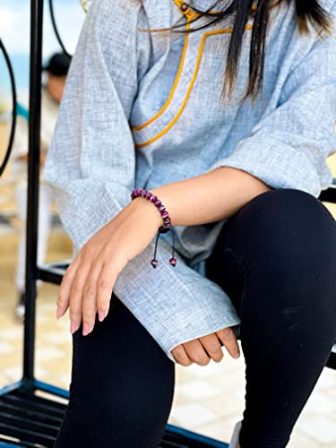 Image of Handmade Tibetan Medicine Wrist Mala Bracelet - Buddhist Meditation Prayer Beads Healing Mala