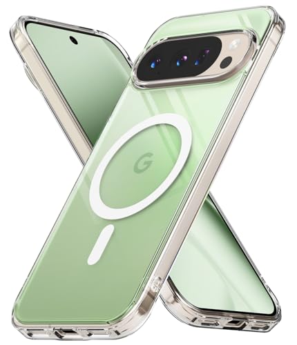 Ringke Fusion Magnetic für Google Pixel 10 Pro XL Hülle, [Kompatibel mit PixelSnap/MagSafe] Weicher Bumper Hart Transparent Back Kratzfest Handyhülle für Magnetisch Ladegerät/Zubehör - Clear