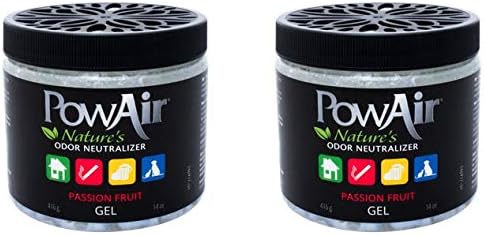PowAirOdor Neutralizer Gel 14 oz – Passion Fruit – 2 Pack
