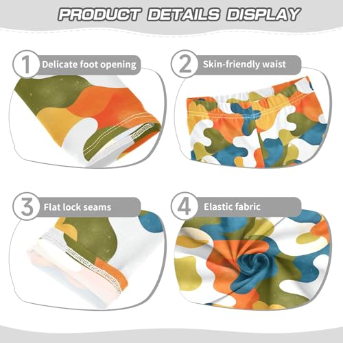 Seashells Different Shapes and Starfish Kids Girl's Cotton Pants Fashion Full Length Workout Pants Exercise3