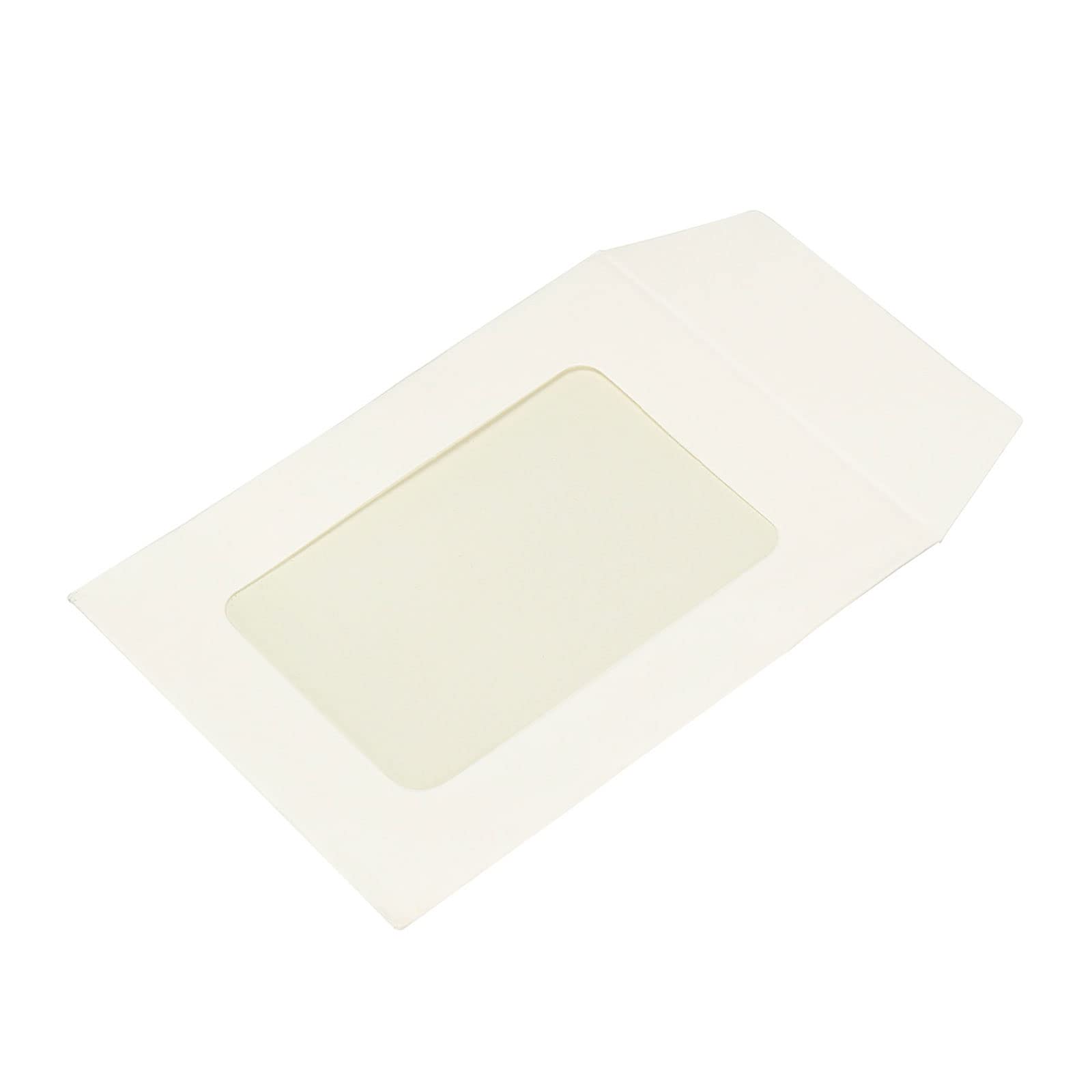 YOKIVE 10 Pack Full-Face Window Envelopes, 3" Clear Single-Side Window Mailing Document Photo Letter, Great for Business Office(White)
