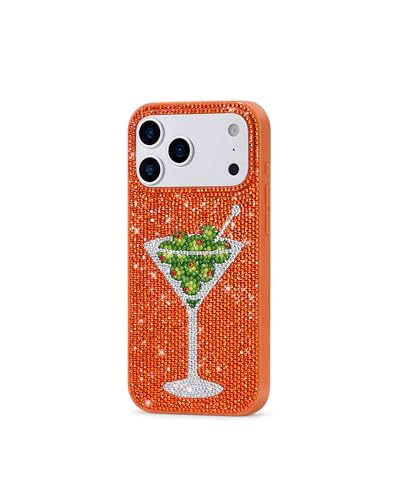 Image of JW PEI Olive Martini Artificial Crystal Phone Case - Orange