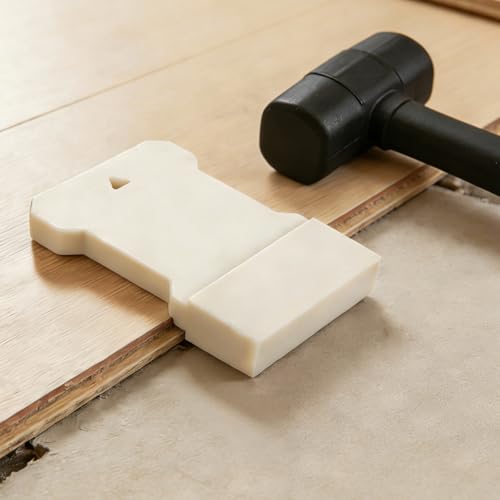 Schlagklotz für Klick Vinyl, Nylon-Holzboden-Installations-Schlagblock, Laminatboden Präzise Doppel-V-Schlitze, für Vinyl Verlegeset Laminat-Bodenbelag-Werkzeuge