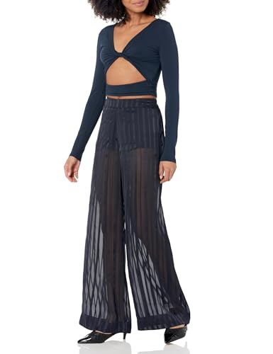 The Drop Women's Sky Captain Sheer Striped Pant With Short by @signedblake4