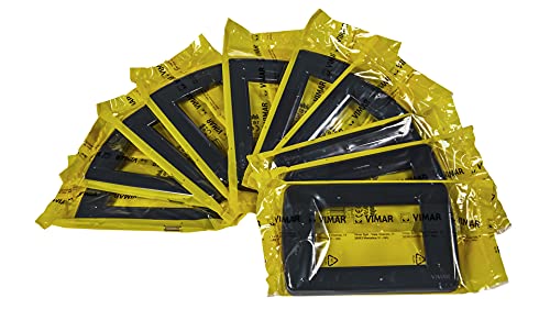 Vimar Idea 0T16763.15 Rondò 3 modules technopolymer, 10 Pieces, Graphite Grey - Image 2