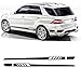 Produktbild Karosserie aufkleber aufkleber für Mercedes Benz ML Class W163 W164 W166 ML63 AMG ML320 ML350,Körper dekoration Auto externe Tuning Zubehör,A-Black