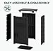 YITAHOME Anti-Theft Package Delivery Box for Outside w/Lockable Security System, Outdoor Waterproof Parcel Drop Storage Boxes Resin Drop Box for Porch House Curbside, Black