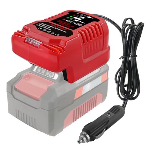 Mini Auto ladegerät für Einhell 18V Power X-Change Akku tragbares Schnellladegerät für das Auto 1/3 Größe für PXC Ladegerätfür Zigarettenanzünder-Stecker(Nur für 18V)