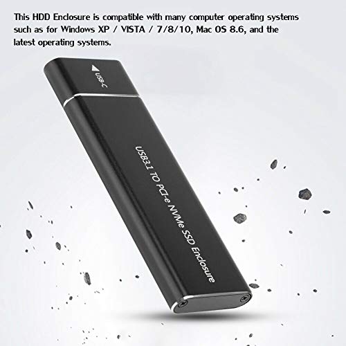 Caja Externa M.2 NVME a USB-C Gen2 10GBPS Negra miniatura 6