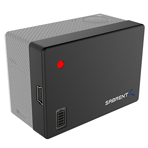 Sabrent Extended Battery Pack for GoPro HERO4, HERO3+, HERO3 [with Backdoor Housings for HERO4 only] (GP-KPHA)