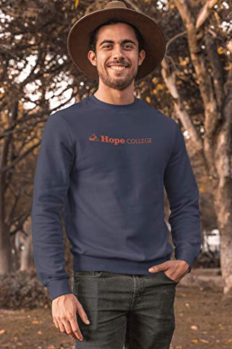 Hope College Horizontal One Color Unisex Crewneck Sweatshirt - Hope Flying Dutchmen Apparel2