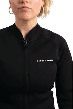 Paddle North Loon Jacket Women's 1.5mm Neoprene Wetsuit Jacket for Cold Water Paddling, Surfing & Water Sports