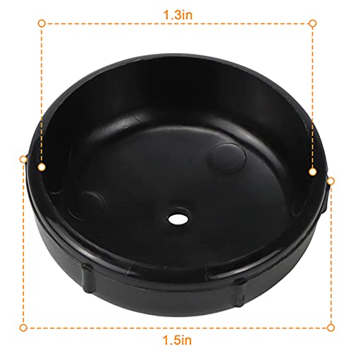 Appliancemates 1-1/2" Wrought Iron Patio Furniture Feet Glides,32 Pcs Plastic Outdoor Patio Furniture Feet Protectors Protecting Floor Surfaces From Scratches(Black) #TOP1