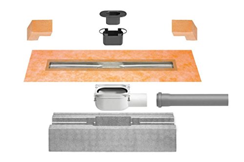 Preisvergleich Produktbild Schlüter KERDI-LINE-H50 Edelstahl 90cm Linienentwässerung Ablauf DN50