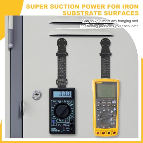 Image of Magnetic Hanging Strap Compatible with Fluke,6 Sets | Adjustable Loop, Compatible with Fluke Multimeter Accessories