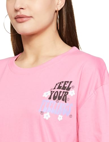 Image of T2F Women's Cotton Oversized Fit T-Shirt (Pack of 3)