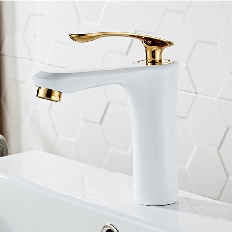 Mitigeur d'évier eau chaude et froide pour vasque moderne de salle de bain