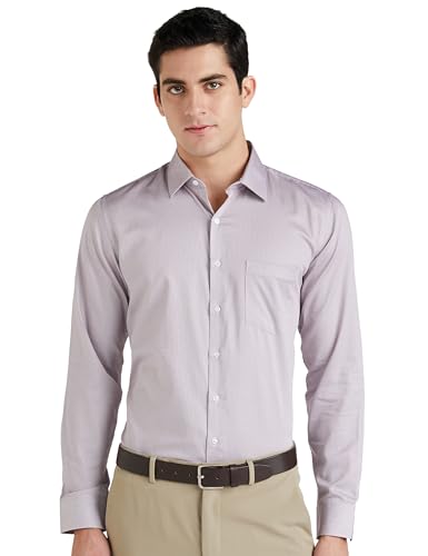 Image of Van Heusen Formal Printed Shirt for Men| Premium Cotton| Full Sleeves| Slim Fit |Breathable Fabric