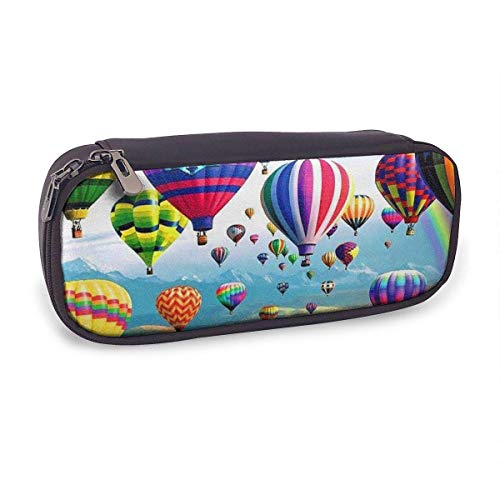 Preisvergleich Produktbild Bleistiftetui Heißluftballons Leder mit großer Kapazität Bleistiftbeutel Multifunktionsbriefpapier Stiftbox Make-up-Tasche