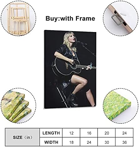 Amazon Taylor Swift テイラースウィフト ギター 歌手 音楽 商品 壁紙 ポスター クール ポスター 壁アート キャンバス 印刷 アートパネル オフィス装飾 ぶら下がる 版画 ギフト12x18inch 30x45cm ウォールステッカー オンライン通販