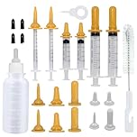 Aidiyapet Kitten Bottles, Pet Feeding Syringe Nipple Bottles, Puppy Kitten Whelping Kit, for Puppy Squirrels Rabbit and Other Newborn Pets (18Pack)