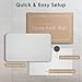 Stone Bath Mat Diatomaceous Earth Bath Mat Non-Slip Absorbent Quick Drying Easy to Clean Natural diatomite Bathroom mat Stone Shower mat Light Gray (23.6 X 15.7 Inches)