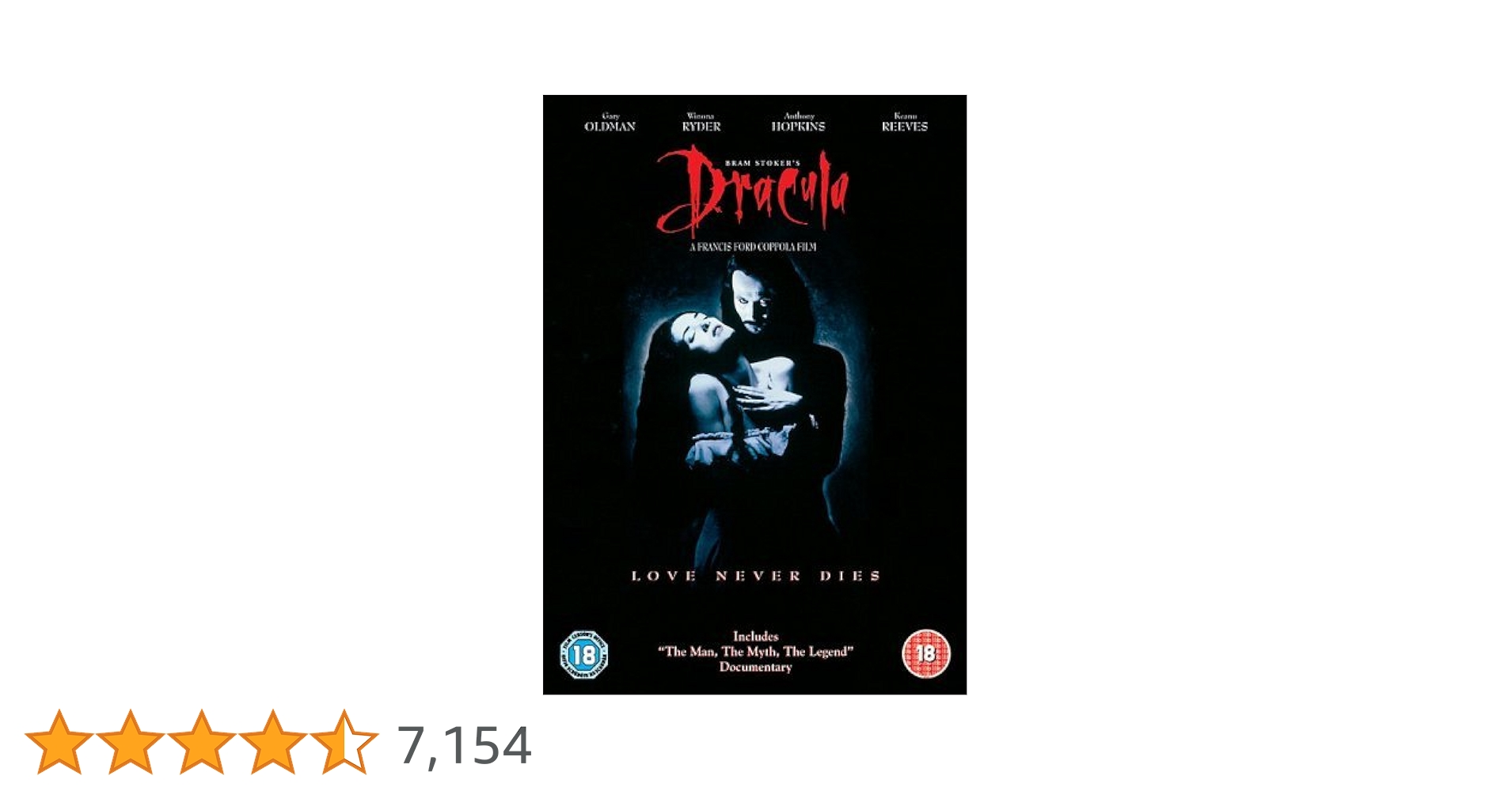 Bram Stoker's Dracula [DVD]: Amazon.co.uk: Gary Oldman