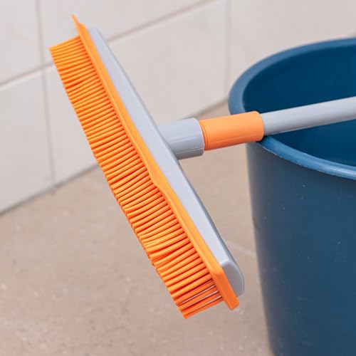 SIDCO Gummibesen Teleskopstiel 2 x Frisörbesen Wasser Besen Noppenbesen Wischer Abzieher – Bild 4