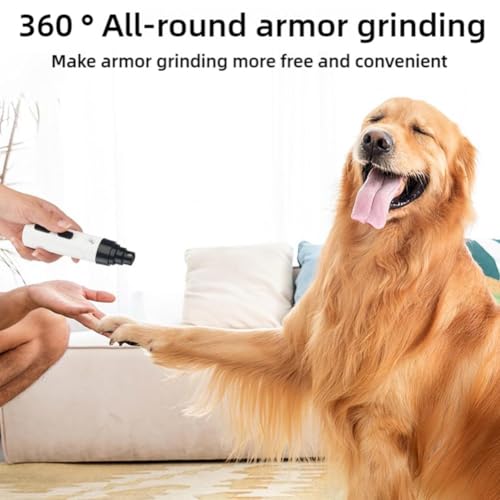 2025 Silent Grind Pro for Dogs, New Silent Groom Pro Nail Grinder, Rechargeable USB Charging Pet Nail Grinder for Dog Nail Grinders, Pet Paws Grooming Smoothing Tool - Image 4