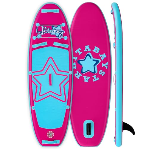 Kids Stand Up Paddle Board with Inflatable SUP Accessories, Durable, Lightweight, Wide Stable...