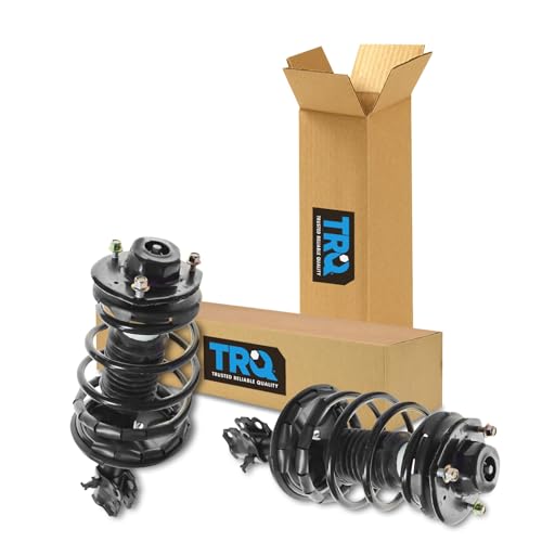 Image of TRQ Front Driver and Passenger Side Strut and Spring Assembly Set Loaded | For 97-01 Toyota Camry L4 2.2L 99-01 Solara L4 2.2L