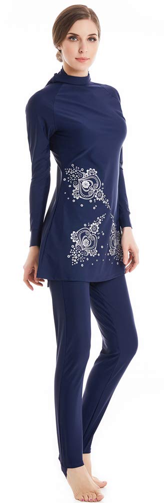 Nouveau Maillots de Bain Musulman Femmes Filles Manche Modeste Maillot de Bain Burkini Dame Couverture complète Garde Surfant Costume