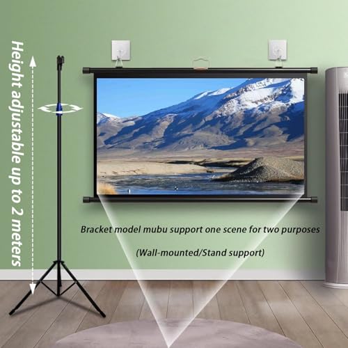 Pantalla de Proyector con Soporte, Plegable, 72 Pulgadas, 4:3/16:9 miniatura 3
