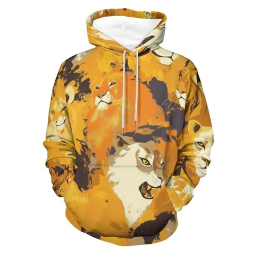 Hoodie lion homme femme pour résoudre le manque de style en S