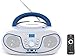 Lettore CD portatile DAB Radio Boombox - Lettore CD per bambini con USB, Bluetooth, radio stereo DAB / FM, AUX e jack per cuffie