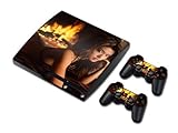 Doodle Deals HOT and Sexy Cool Skin Sticker for Ps3 Slim Consol 2 Matching Ps3 Controller Stickers Platstation 3