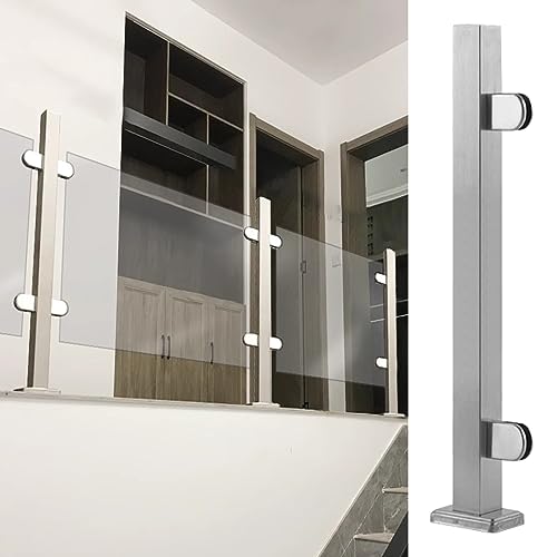 Poteau de balustrade en verre haut au design minimaliste pour intérieur épuré