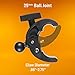 iBOLT Fish Finder IncrediBOLT Clamp Heavy Duty Handlebar/Post/Pole/Rail Mount for Watersports, Kayaking, Fishing, Boating Etc.- Features Universal Marine Fish Finder Equipment Plate