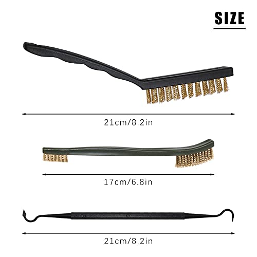 10 Pack Wire Brush Set, Mulaibdin Cleaning Brush, Grout Brush, Scrub Brushes For Cleaning, Steel Nylon Brass Brush And Nylon Hook Set For Detailing Cleaning Welding Slag Stain And Rust #TOP3