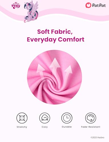 My Little Pony Girls Pajama Set Pony print long sleeve cute fall winter sleepwear cozy set for kid unicorn pjs 2-6 Years3