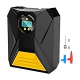 Compresor de aire, inflador de neumáticos inalámbrico, compresor de aire portátil, indicador de presión eléctrico de 12 V, pantalla digital inalámbrica para camión, coche, motocicleta, bicicleta