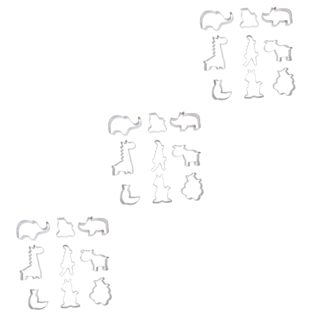 BESTonZON 27pièces Emporte Animaux Inoxydable Pour Biscuit Accessoires De Pâtisserie Pour Fêtes Gâteaux Cookies Et Sandwiches