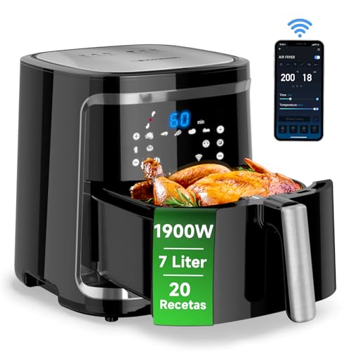 Aigostar Cube Smart - Freidora de aire inteligente sin aceite, Co...