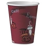 Solo 412SIN-0041 12 oz Bistro SSP Paper Hot Cup (Case of 1000)