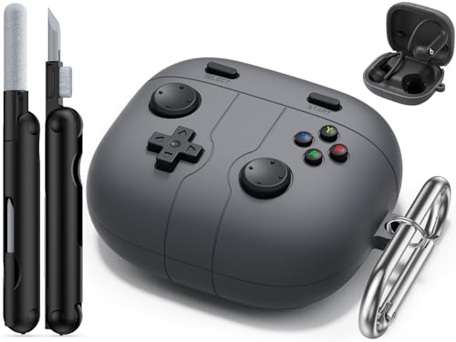 Wowwat for Beats Powerbeats Pro 2 case,Classic Cool Funny Shock-Proof Protective Silicone Powerbeats Pro 2 2025 Cover with Cleaning Kit and Keychain Accessories for Men Boy (Black)