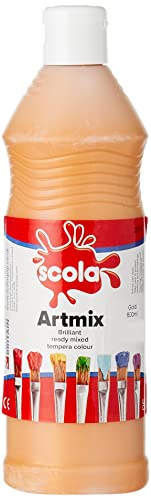 Scola 600ml Artmix Metallic Gold Paint - AM600 - Quickdraw Supplies