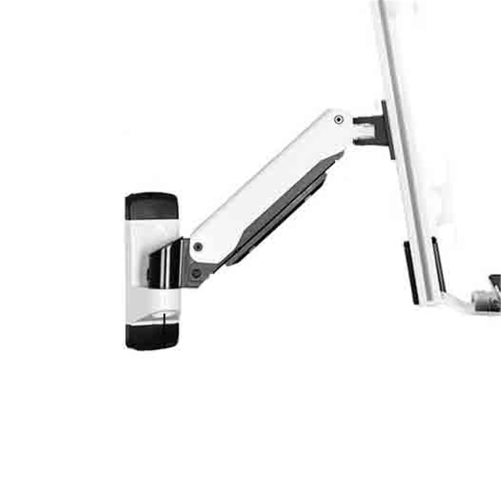 Supporto da Parete per Monitor da Ufficio, Braccio Singolo con Vassoio, per Schermi da 15 A 27 Pollici, Accessori da Scrivania.