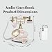 FESTRING Audio Guest Book Wedding Phone, Audio Guestbook Phone Recorder, Leave a Message After The Tone Guest Phone, for Weddings, Parties, Birthdays, Graduations (Flower Striped